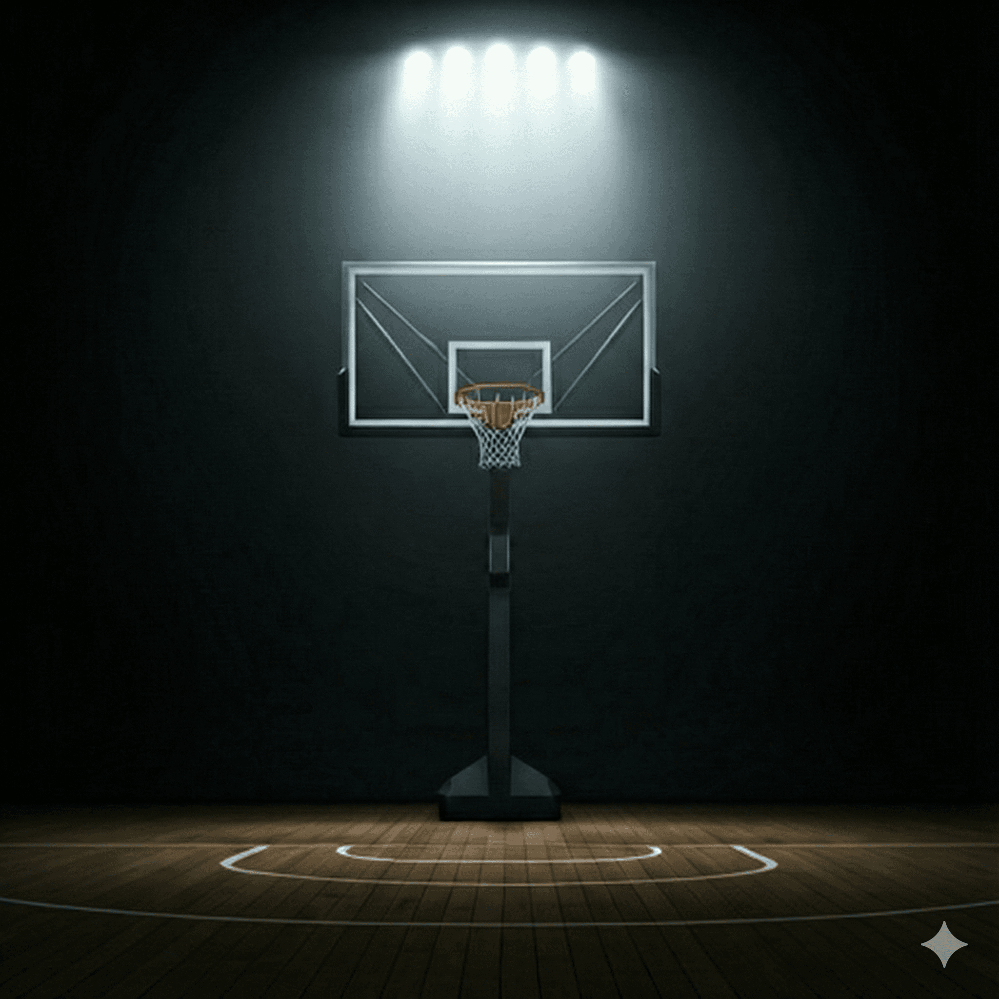 Dark basketball court background